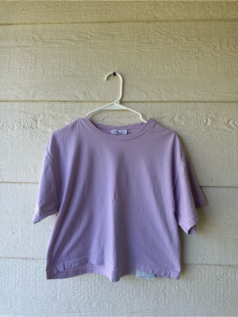 Lavender cropped tee